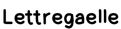 Lettregaelle Font Image