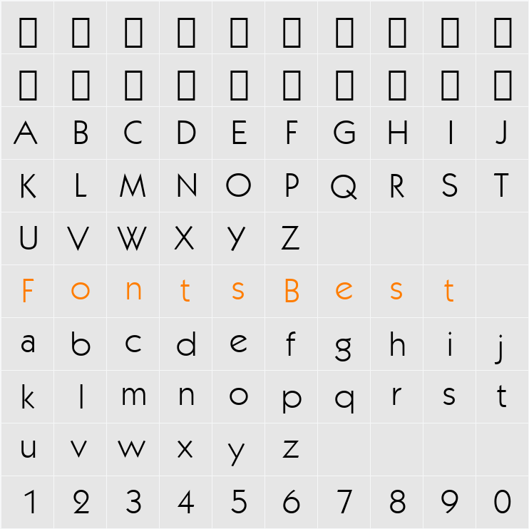 799-CAI978 Character Map