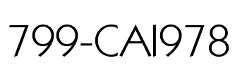 799-CAI978 Font Image