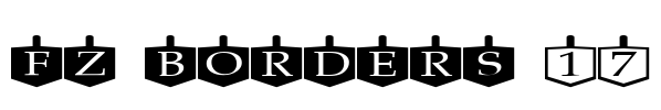 FZ BORDERS 17 Font Image