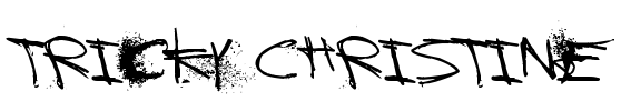 Tricky Christine Font Image