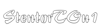 StentorTOu1 Font Image