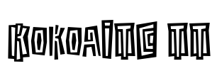 KokoaITC TT Font Image