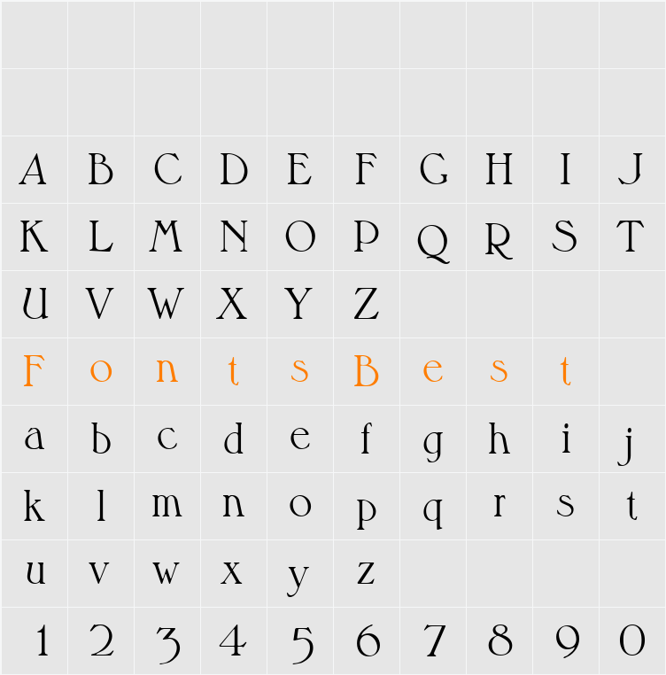 HenryBecker-Light Character Map