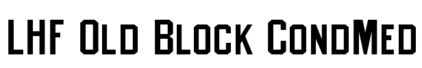 LHF Old Block CondMed Font Image