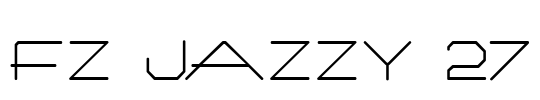 FZ JAZZY 27 Font Image