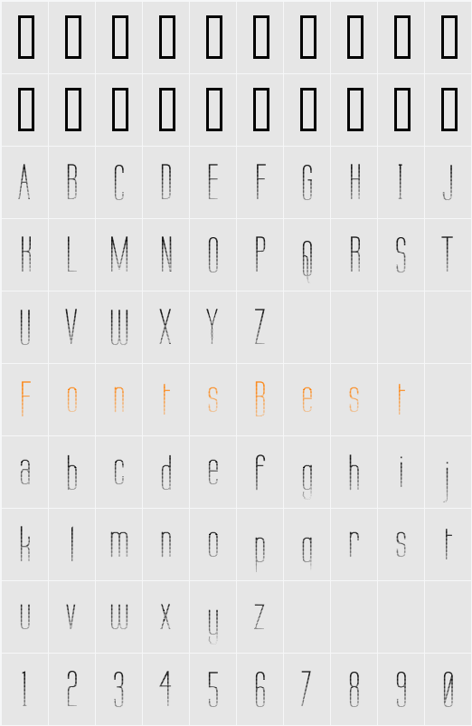 Labtop Tartan Character Map