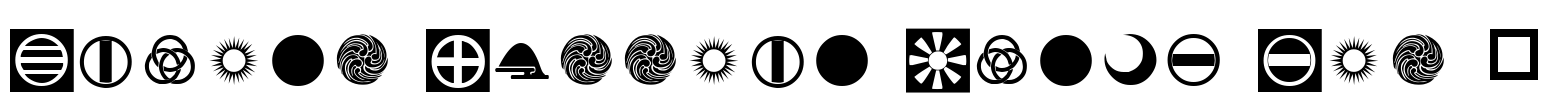 Orient Pattern Dings Set 5 Font Image