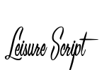 Leisure Script Font Image