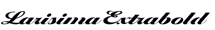 LarisimaExtrabold Font Image