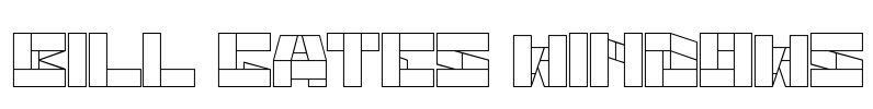 bill gates windows Font Image