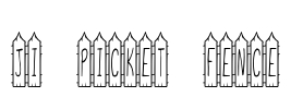 JI Picket Fence Font Image