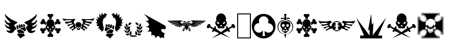 Imperial Symbols Font Image