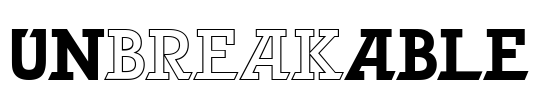 UNbreakABLE Font Image