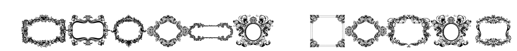 Vintage Frames Font Image