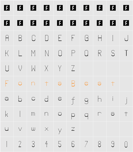 lower-lay Character Map