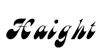 Haight Font Image