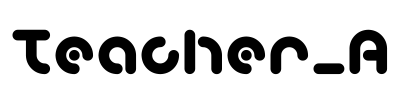 Teacher_A Font Image