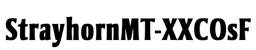StrayhornMT-XXCOsF Font Image