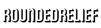 RoundedRelief Font Image