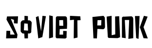 Soviet Punk Font Image