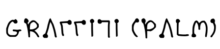 Graffiti (Palm) Font Image