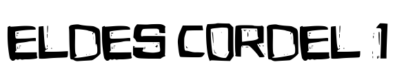 Eldes Cordel 1 Font Image