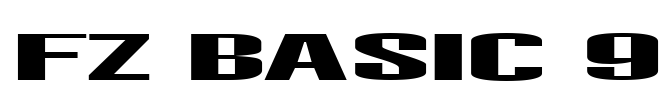 FZ BASIC 9 Font Image