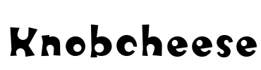 Knobcheese Font Image