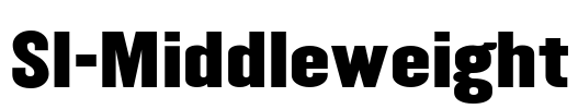 SI-Middleweight Font Image