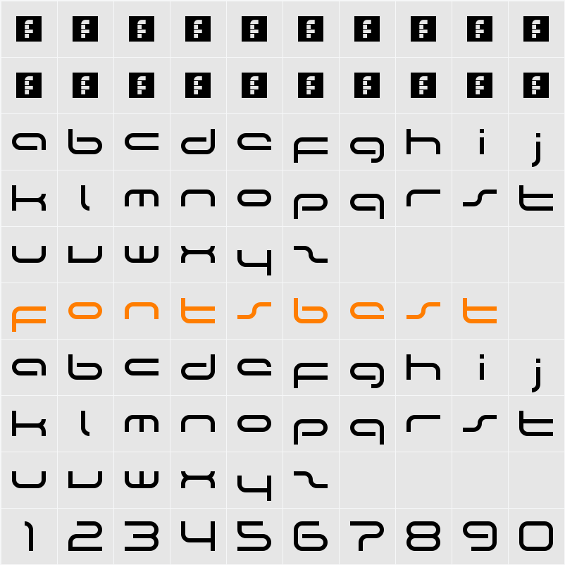 the rush Character Map