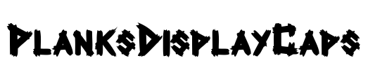 PlanksDisplayCaps Font Image