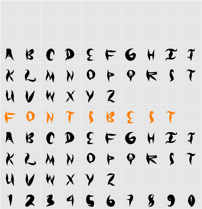Graffical Character Map
