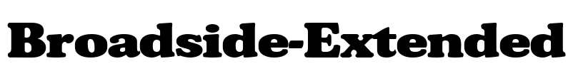 Broadside-Extended Font Image