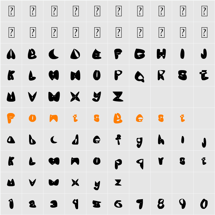OneLeash Character Map
