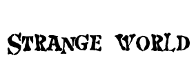 Strange world Font Image