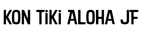 Kon Tiki Aloha JF Font Image