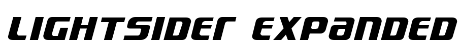 Lightsider Expanded Font Image