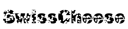 SwissCheese Font Image