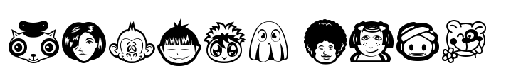 RANDOM Face 1 Font Image