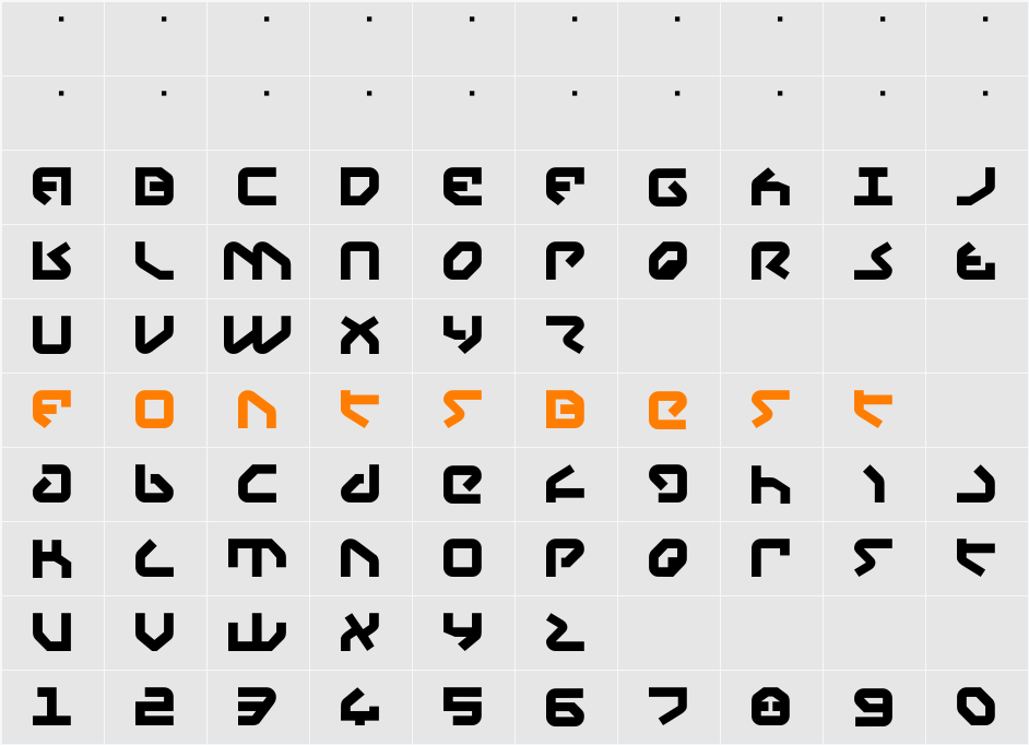 Yahren Character Map