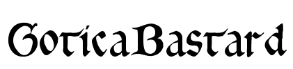 GoticaBastard Font Image