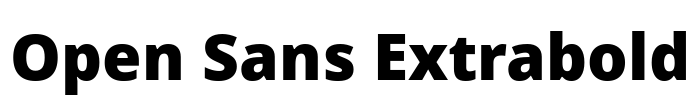 Open Sans Extrabold