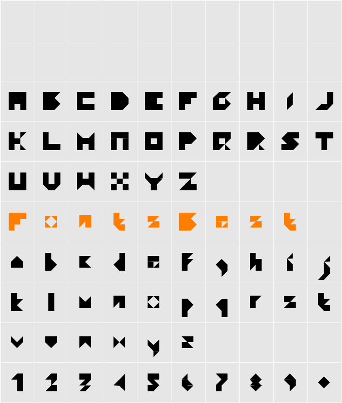 Paper Character Map