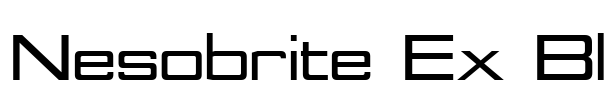Nesobrite Ex Bl Font Image
