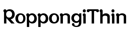 RoppongiThin Font Image