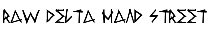 Raw Delta Hand Street Font Image