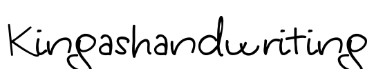 Kingashandwriting