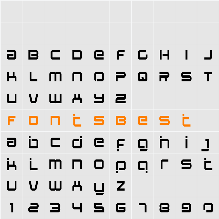 Star Eagle Laser Character Map