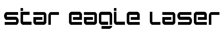 Star Eagle Laser Font Image